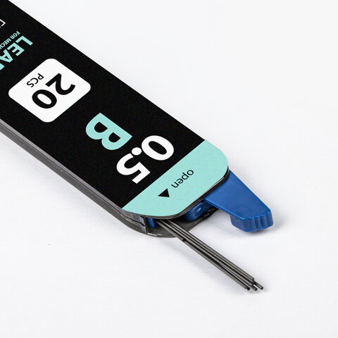 Грифели запасные BRAUBERG, КОМПЛЕКТ 20 шт., "Black Jack" Hi-Polymer, Грифели запасные BRAUBERG, КОМПЛЕКТ 20 шт., "Black Jack" Hi-Polymer,