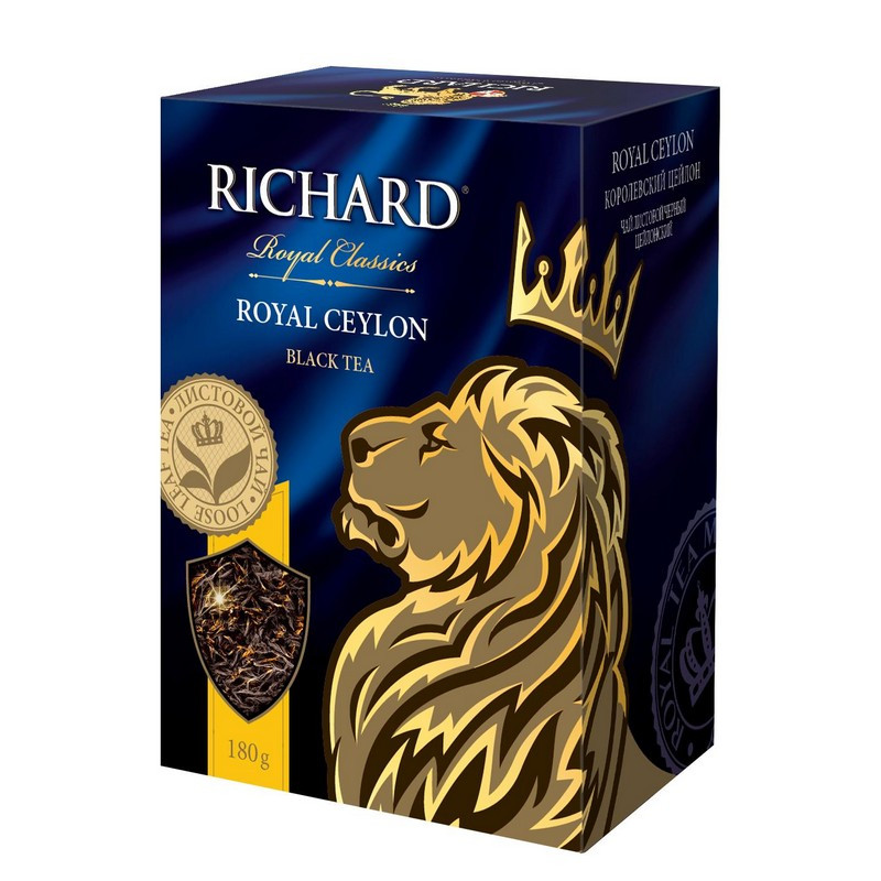 Чай Richard Royal Ceylon черный листовой, 180г Чай Richard Royal Ceylon черный листовой, 180г