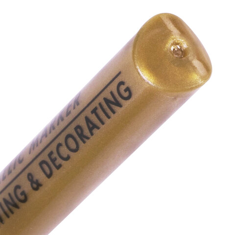 Маркер для декорирования и рисования ЗОЛОТИСТЫЙ BRAUBERG ART METALLIC, линия Маркер для декорирования и рисования ЗОЛОТИСТЫЙ BRAUBERG ART METALLIC, линия