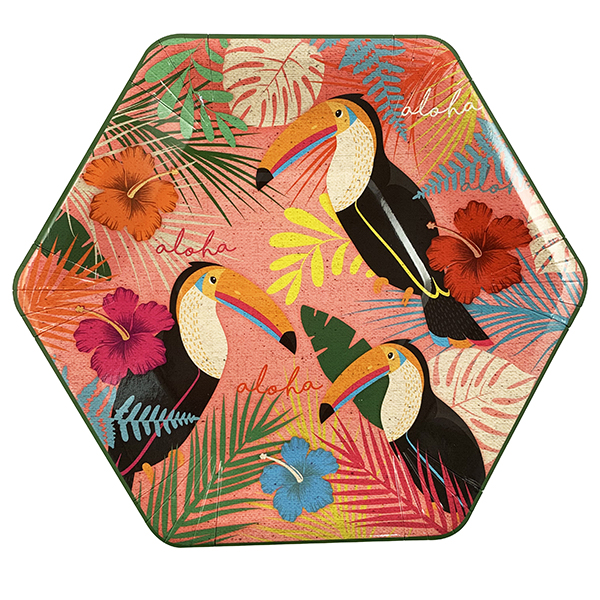 Тарелки Тукан 20 см 6 шт бумажные ламинированные Тарелки Тукан 20 см 6 шт бумажные ламинированные