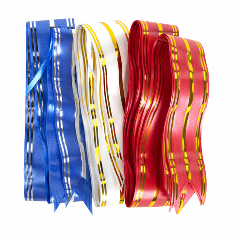 Бант-шар d = 15 см для подарка, НАБОР 3 шт., цвета красный/золотой, Бант-шар d = 15 см для подарка, НАБОР 3 шт., цвета красный/золотой,