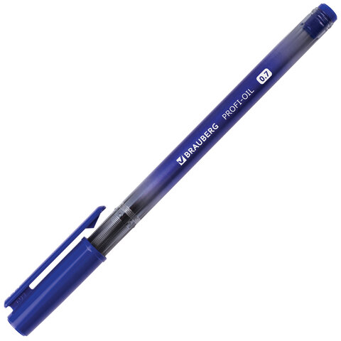 Ручка шариковая масляная BRAUBERG "Profi-Oil", СИНЯЯ, корпус с Ручка шариковая масляная BRAUBERG "Profi-Oil", СИНЯЯ, корпус с