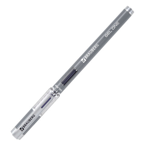 Ручка гелевая BRAUBERG "GEL ONE", СИНЯЯ, стандартный узел 0,5 мм,