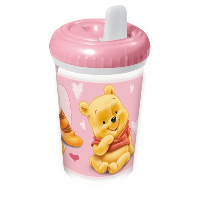 Кружка-непроливайка (380 мл, розовая). Винни-Пух Кружка-непроливайка (380 мл, розовая). Винни-Пух