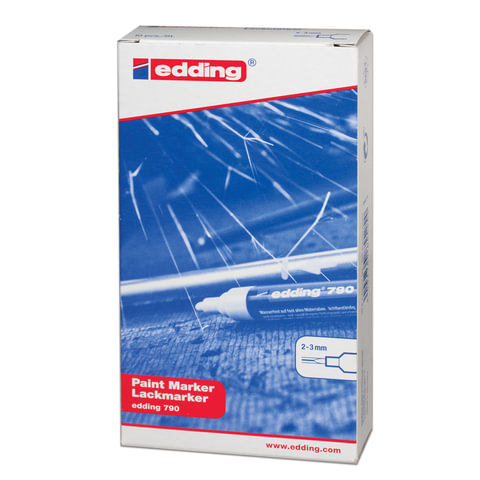 Маркер-краска лаковый EDDING "790", 2-4 мм, ЧЕРНЫЙ, круглый