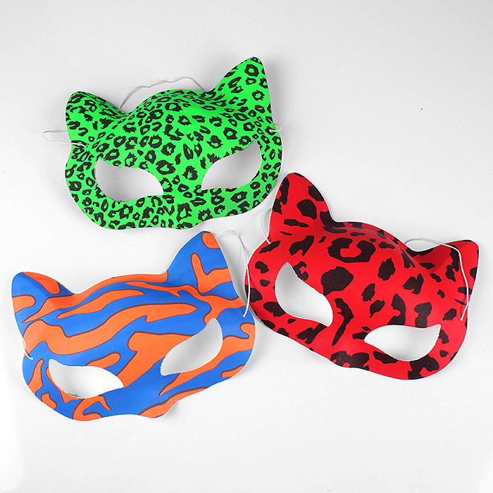 Праздничное украшение "Маска с ушками" ассорти Праздничное украшение "Маска с ушками" ассорти