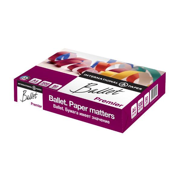 Бумага BALLET PREMIER 500 л. 80 г/м2 А4 161 %: Bal.Premier_M штр.: 4605817113101 Бумага BALLET PREMIER 500 л. 80 г/м2 А4 161 %: Bal.Premier_M штр.: 4605817113101