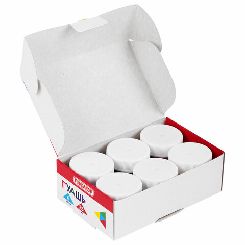 Гуашь ПИФАГОР "СОЛНЫШКО", 6 цветов по 25 мл, 192645