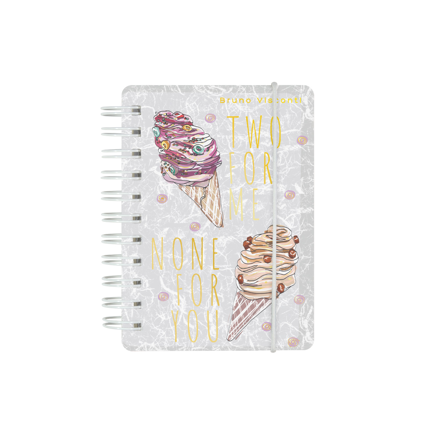"CUTE JOURNAL" А7, 80 Л. НА ГРЕБНЕ С РЕЗИНКОЙ "МОРОЖЕНОЕ", "CUTE JOURNAL" А7, 80 Л. НА ГРЕБНЕ С РЕЗИНКОЙ "МОРОЖЕНОЕ",