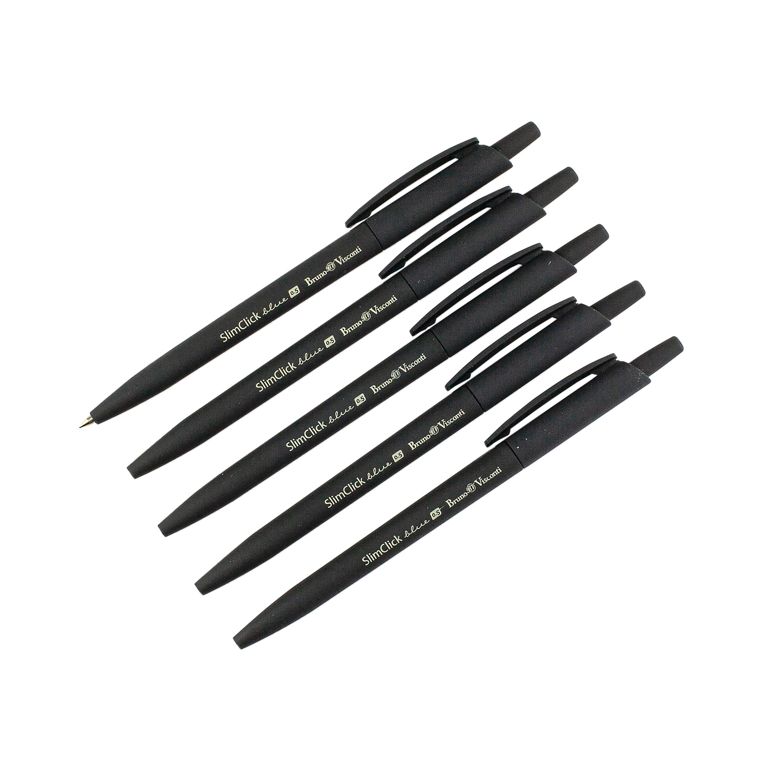 НАБОР ИЗ 5-ТИ РУЧЕК "SlimClick.BLACK" ШАРИКОВЫХ АВТОМАТИЧЕСКИХ 0.5 ММ, НАБОР ИЗ 5-ТИ РУЧЕК "SlimClick.BLACK" ШАРИКОВЫХ АВТОМАТИЧЕСКИХ 0.5 ММ,