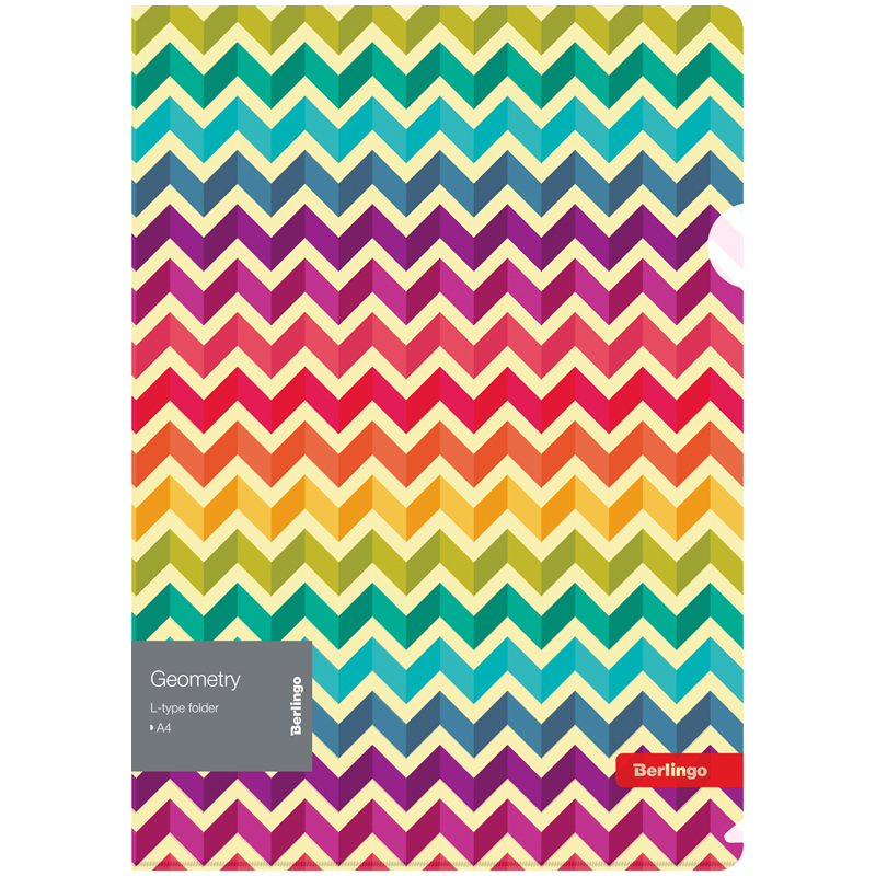 Папка-уголок Berlingo "Geometry", А4, 200мкм, с рисунком Папка-уголок Berlingo "Geometry", А4, 200мкм, с рисунком