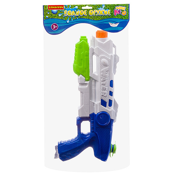 Водный пистолет с помпой Bondibon "Наше Лето", РАС 21,5х43,5х5,5 см, Водный пистолет с помпой Bondibon "Наше Лето", РАС 21,5х43,5х5,5 см,