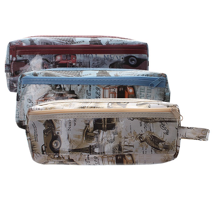 Пенал мягкий тубус "Darvish" ассорти лаковый с рисунком с