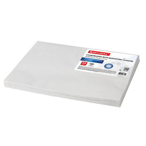 Конверты С4 (229х324 мм), отрывная лента, внутренняя запечатка, 100 г/м2, Конверты С4 (229х324 мм), отрывная лента, внутренняя запечатка, 100 г/м2,