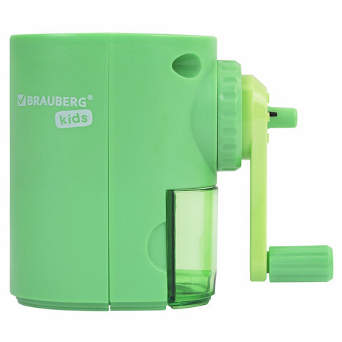 Точилка механическая BRAUBERG KIDS, для простых и цветных карандашей, корпус