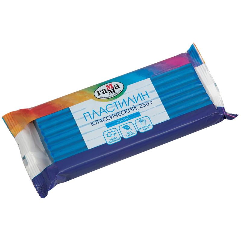 Пластилин Гамма "Классический", синий, 250г. 270818_05 Пластилин Гамма "Классический", синий, 250г. 270818_05