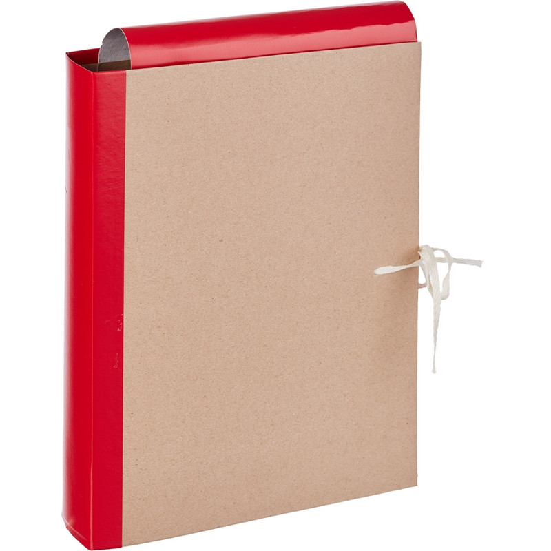 Папка архивная крафт/бумвинил ATTACHE 5см 4 завязки, красн. штр. 4602123000323, Папка архивная крафт/бумвинил ATTACHE 5см 4 завязки, красн. штр. 4602123000323,