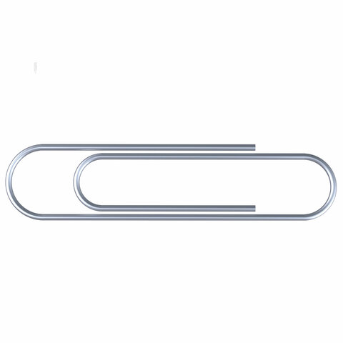 Скрепки STAFF, 50 мм, оцинкованные, 100 шт., в картонной коробке, Россия, 226755