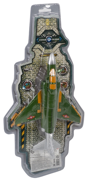 Игр. пласт. на бат. военный самолёт, PVC 22x11x42 см, 2 вида, Б83030 Игр. пласт. на бат. военный самолёт, PVC 22x11x42 см, 2 вида, Б83030