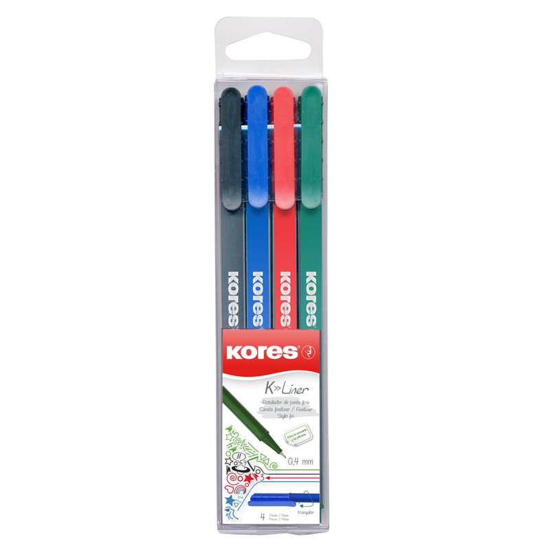 Линер KORES K Liner 0,4 мм набор 4шт. Линер KORES K Liner 0,4 мм набор 4шт.