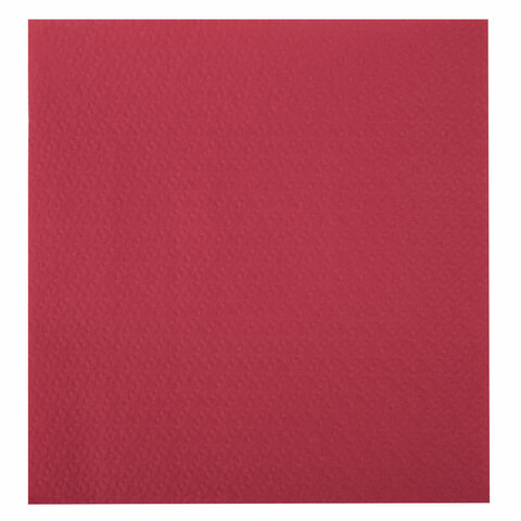 Салфетки бумажные 400 шт., 24х24 см, "Big Pack", красные, 100%