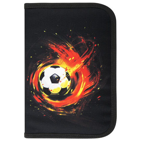 Пенал BRAUBERG с наполнением, 1 отделение, 1 откидная планка, 24 предмета,