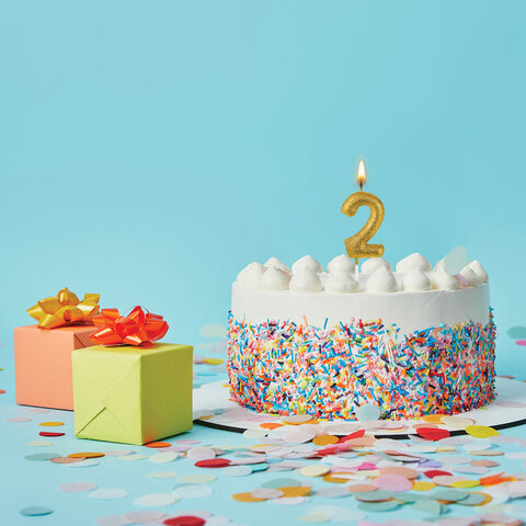 Свеча-цифра для торта "2" золотая с глиттером, 6 см, ЗОЛОТАЯ СКАЗКА, Свеча-цифра для торта "2" золотая с глиттером, 6 см, ЗОЛОТАЯ СКАЗКА,