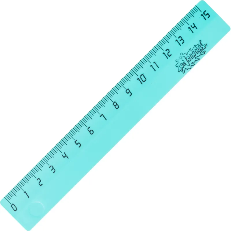 Линейка 15см №1 School пластик бирюза Линейка 15см №1 School пластик бирюза