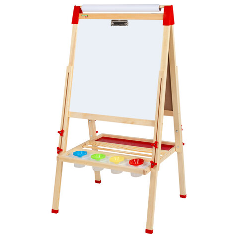 Мольберт растущий 3 в 1 для мела/магнитно-маркерный 50х50 см, бумага для Мольберт растущий 3 в 1 для мела/магнитно-маркерный 50х50 см, бумага для