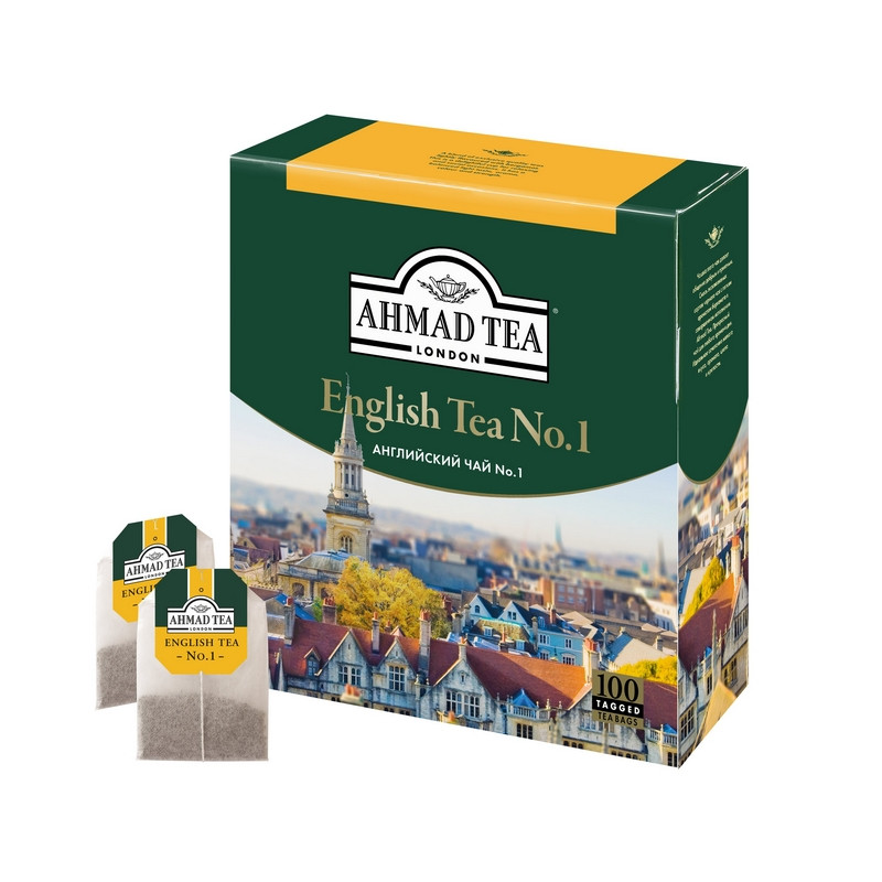 Чай Ahmad English N1 черный 100пак/уп Чай Ahmad English N1 черный 100пак/уп