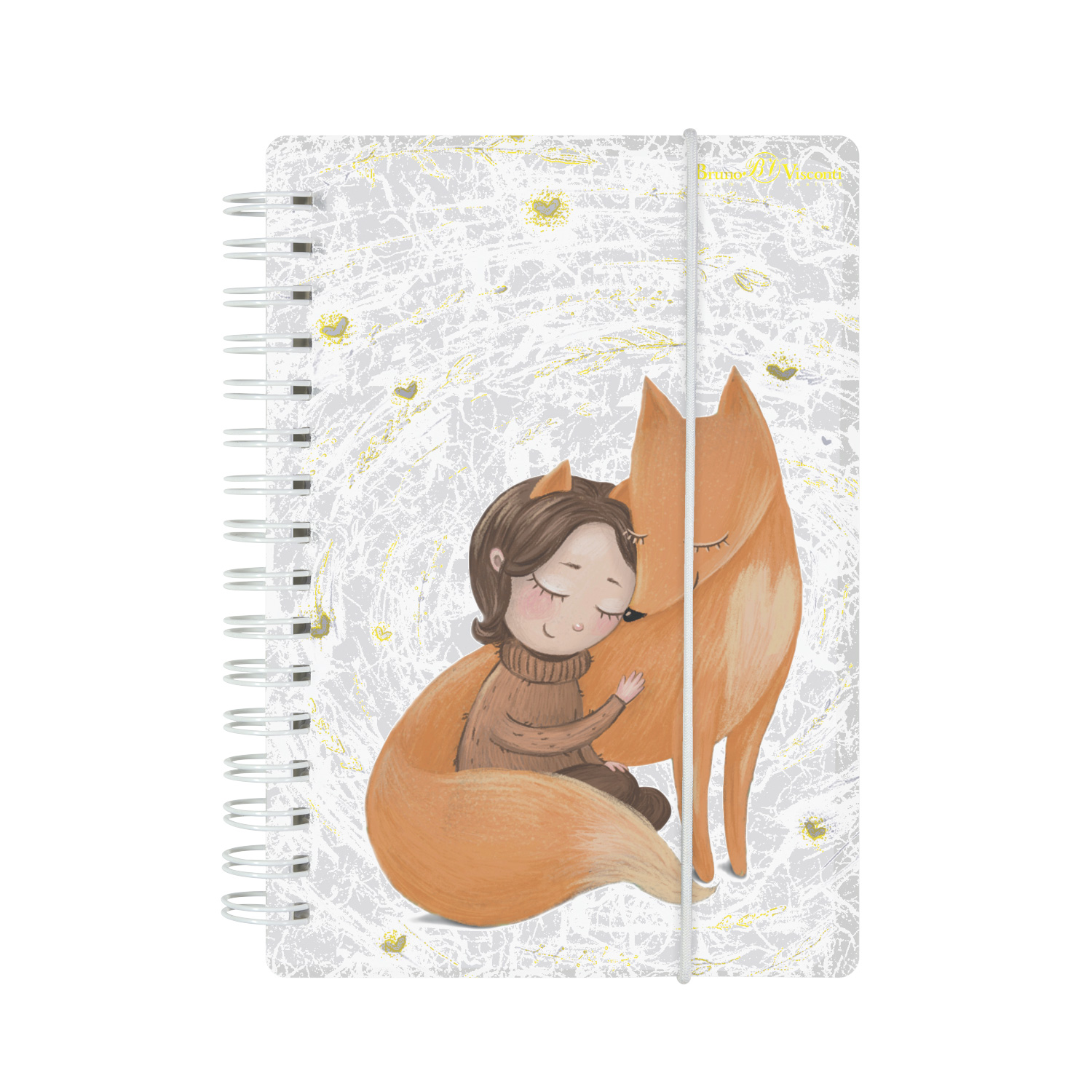 "CUTE JOURNAL" А6+,80 Л. НА ГРЕБНЕ С РЕЗИНКОЙ "ВОЛШЕБНЫЕ