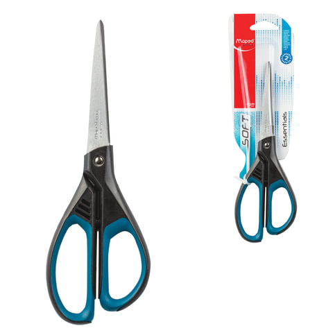 Ножницы MAPED (Франция) "Essentials Soft", 210 мм, прорезиненные Ножницы MAPED (Франция) "Essentials Soft", 210 мм, прорезиненные