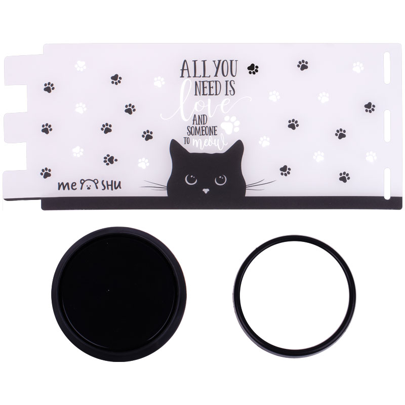 Подставка-стакан MESHU "Black Cat", прозрачная Подставка-стакан MESHU "Black Cat", прозрачная