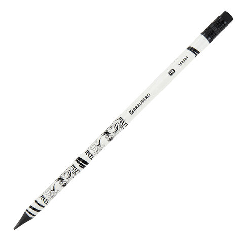 Карандаш чернографитный с принтом BRAUBERG "MANGA", 1 шт., HB, с