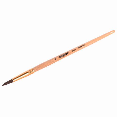 Кисть ПИФАГОР, беличья, круглая, № 4, 200818