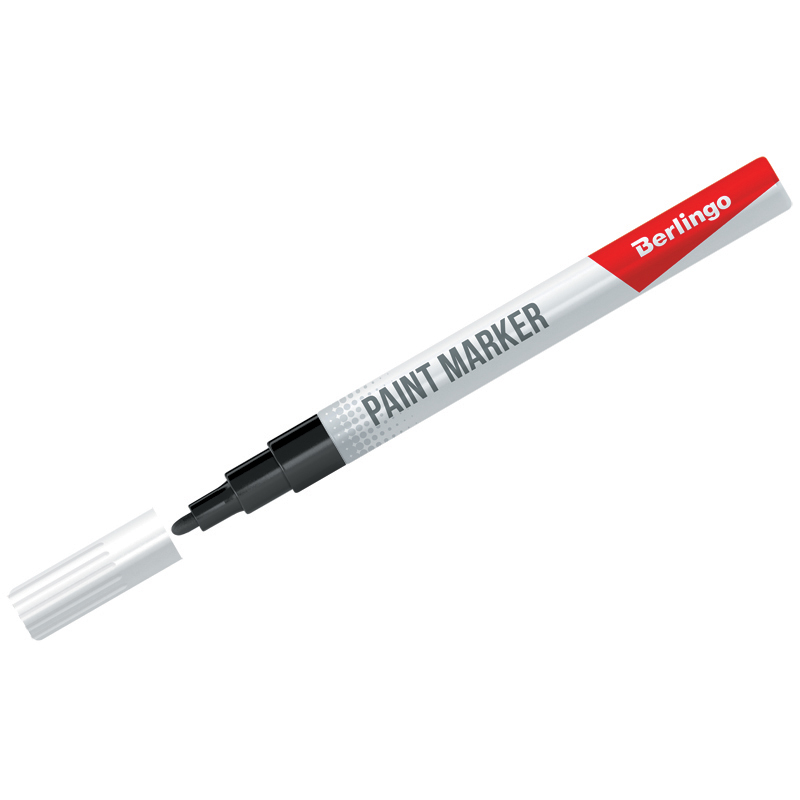 Маркер-краска Berlingo "Uniline PA200", черная, 2мм, нитро-основа Маркер-краска Berlingo "Uniline PA200", черная, 2мм, нитро-основа