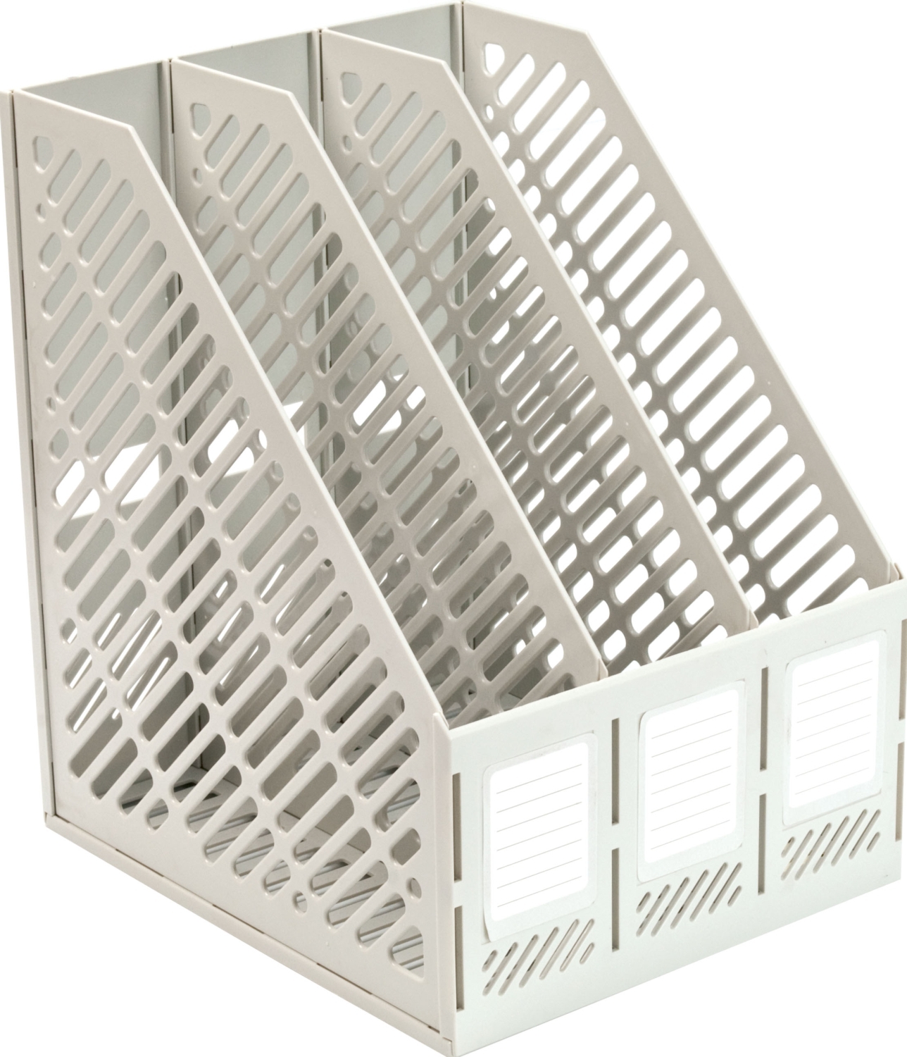 Подставка для бумаг трехсекционная сборная пластиковая ErichKrause® Classic, Подставка для бумаг трехсекционная сборная пластиковая ErichKrause® Classic,