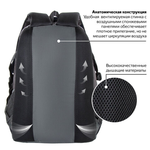 Рюкзак BRAUBERG "MainStream 1", 35 л, размер 45х32х19 см, ткань, Рюкзак BRAUBERG "MainStream 1", 35 л, размер 45х32х19 см, ткань,