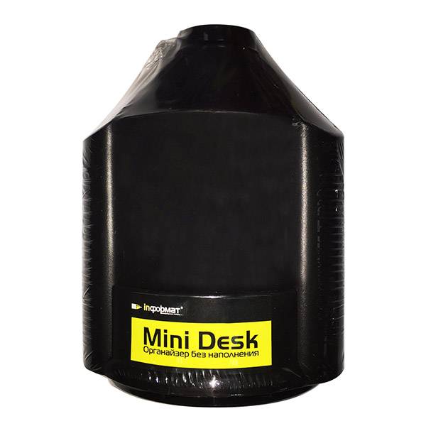 Подставка д/канц inФОРМАТ MINI DESK 10 отд. вращающ. черный пластик: DO08-W/Bk Подставка д/канц inФОРМАТ MINI DESK 10 отд. вращающ. черный пластик: DO08-W/Bk