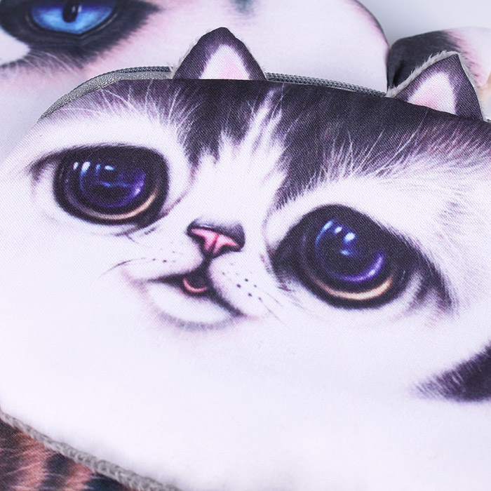 Пенал "Darvish" текстиль Котик ассорти