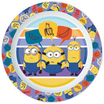 Тарелка пластиковая (для СВЧ). Миньоны 2 Тарелка пластиковая (для СВЧ). Миньоны 2