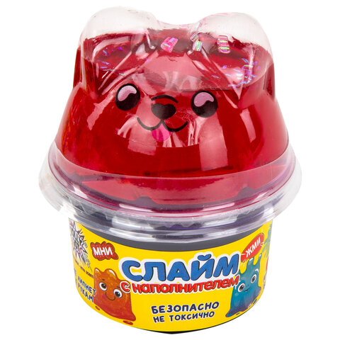 Слайм (лизун) с наполнителем, 200 г, ассорти 5 видов, JOLLY JOT (ДЖОЛЛИ ДЖОТ), Слайм (лизун) с наполнителем, 200 г, ассорти 5 видов, JOLLY JOT (ДЖОЛЛИ ДЖОТ),