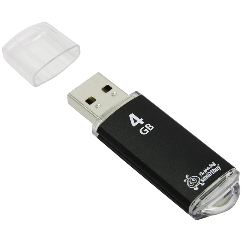 Память Smart Buy "V-Cut" 4GB, USB 2.0 Flash Drive, черный Память Smart Buy "V-Cut" 4GB, USB 2.0 Flash Drive, черный