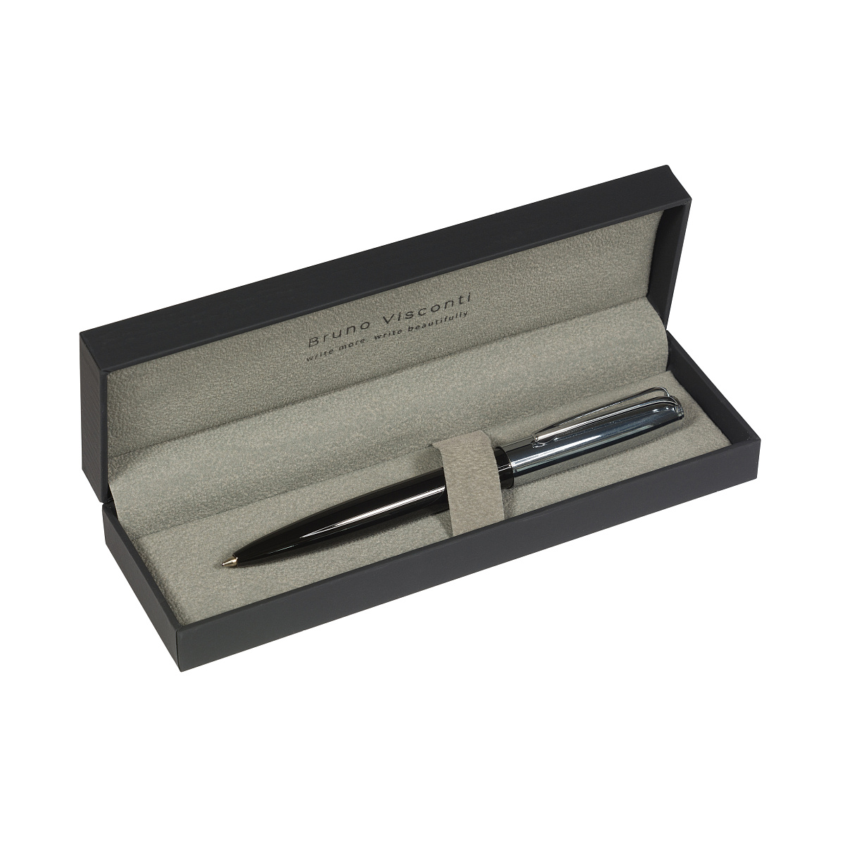 РУЧКА "NAPOLI" В SOFT TOUCH ФУТЛЯРЕ 1.0 MM, СИНЯЯ (корпус черный и РУЧКА "NAPOLI" В SOFT TOUCH ФУТЛЯРЕ 1.0 MM, СИНЯЯ (корпус черный и