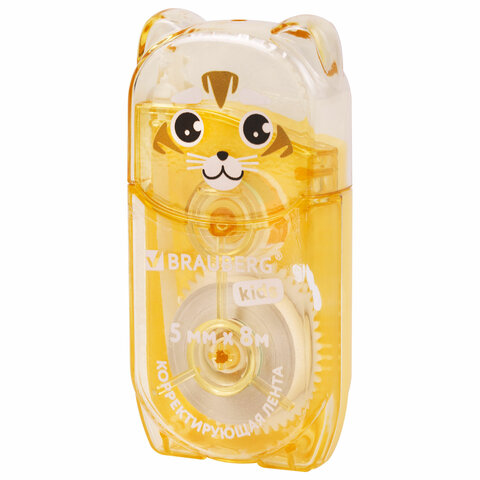 Корректирующая лента BRAUBERG KIDS "ЗВЕРЯТА", 5 мм х 8 м, механизм Корректирующая лента BRAUBERG KIDS "ЗВЕРЯТА", 5 мм х 8 м, механизм