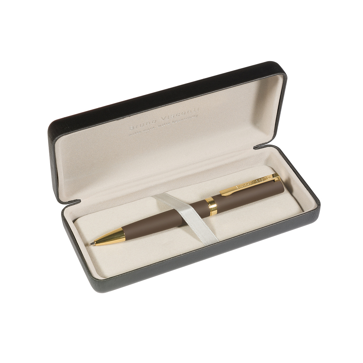 РУЧКА "MILANO" В ФУТЛЯРЕ PREMIUM ИЗ ЭКОКОЖИ, 1.0 ММ, СИНЯЯ (корпус