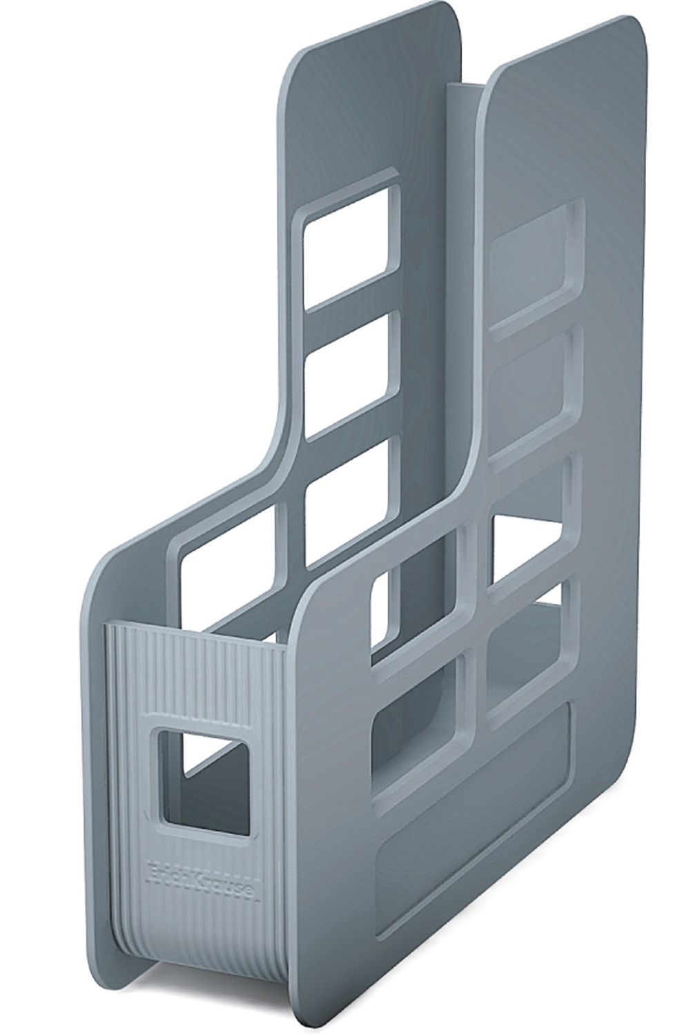 Подставка пластиковая для бумаг вертикальная Erich Krause Techno, 75мм, серый Подставка пластиковая для бумаг вертикальная Erich Krause Techno, 75мм, серый