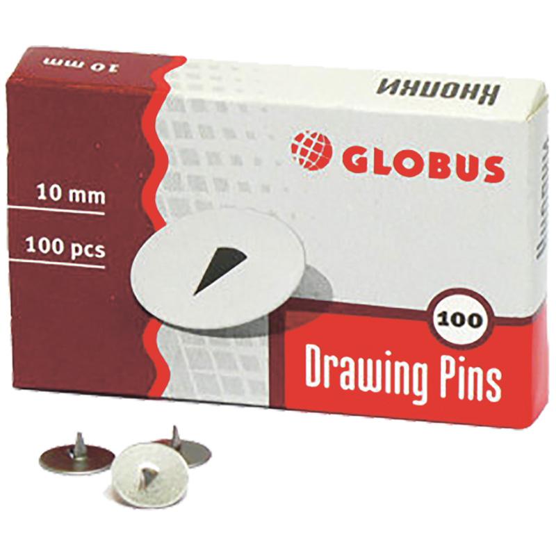 Кнопки канцелярские 10мм, 100шт., карт. упак.: К10-100 штр.: 4602078000775 Кнопки канцелярские 10мм, 100шт., карт. упак.: К10-100 штр.: 4602078000775