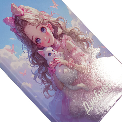 Дневник 1-4 класс 48 л., гибкая обложка, ЮНЛАНДИЯ, выборочный лак, с подсказом,