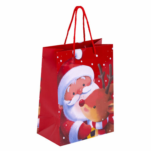 Пакет подарочный НАБОР 4 штуки, новогодний, 18х10х23 см, "Christmas Пакет подарочный НАБОР 4 штуки, новогодний, 18х10х23 см, "Christmas